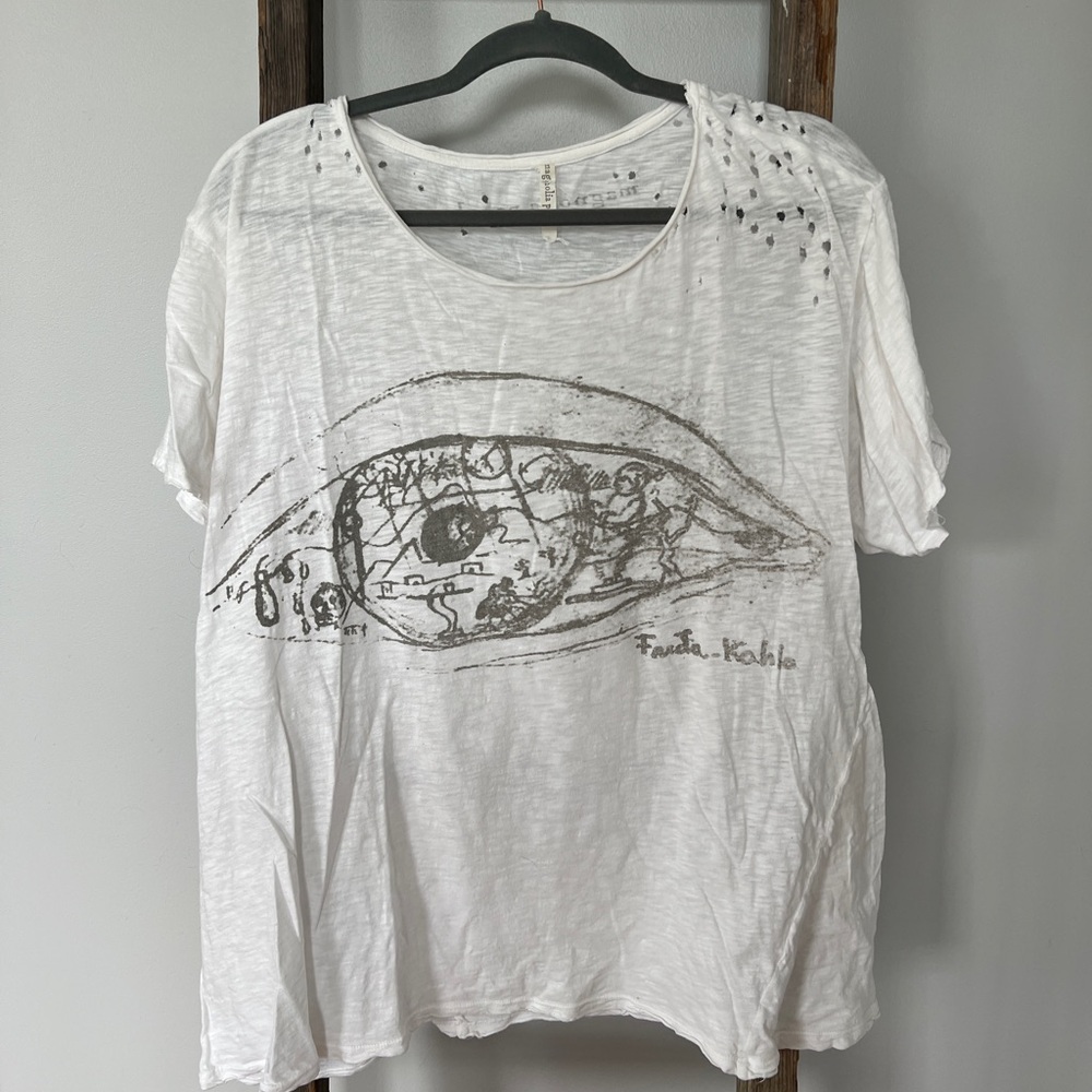 Magnolia Pearl Artistic White Tee